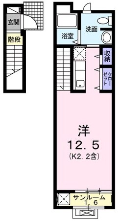 エクセル　ウィステリアＢの物件間取画像